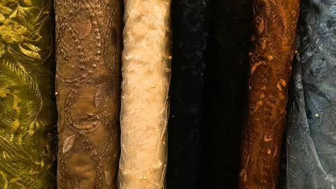 Various pattern of batik, indonesian heritage fabric clothes  ethnic wallpaper 写真素材