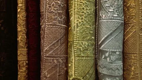 Various pattern of batik, indonesian heritage fabric clothes  ethnic wallpaper 写真素材