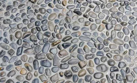 Various pebble stones texture 写真素材