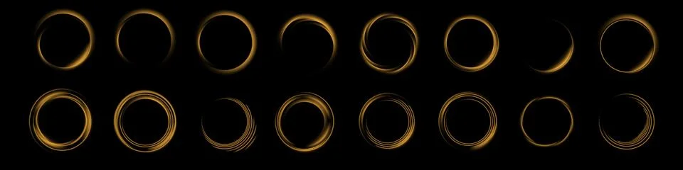 The various Phases of a Solar Eclipse are beautifully displayed against a Stockillustratie