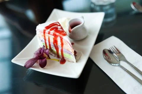 Various Pieces of cake Stock Photos