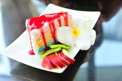 Various Pieces of cake Stock Photos