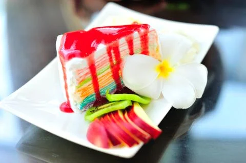 Various Pieces of cake Stock Photos