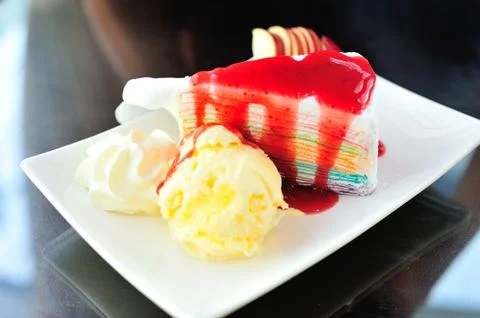 Various Pieces of cake Stock Photos