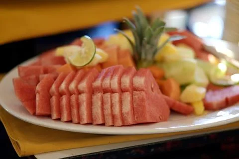 Various pieces of fruit 库存照片