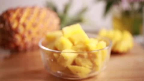 Various pineapple processed products (3) Stock Footage 202234487