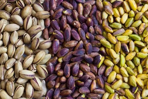 Various Pistachio Background Stock Photos