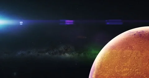Various Planets  in Deep Space Animations Stock Footage 77210355