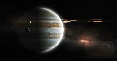 Various Planets  in Deep Space Animations Stock Footage 77523924
