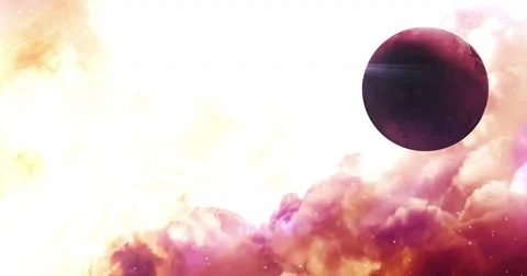 Various Planets  in Deep Space Animations Stock Footage 77556977