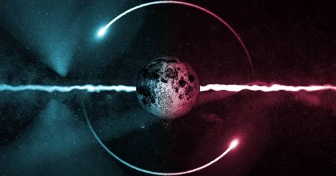 Various Planets  in Deep Space Animations Stock Footage 77626216