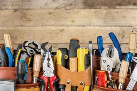 Various repair tools, carpentry and construction Stock Photos