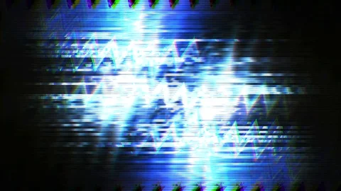 Various retro VHS equalizer waves with hipster glitch efx backdrop Stock Footage 101063174