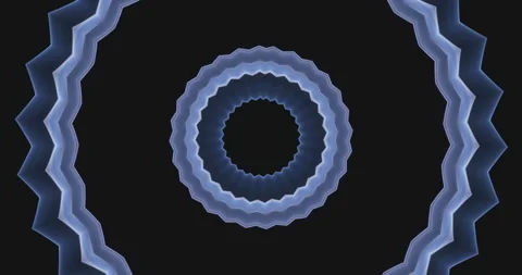 Various round patterns on a black background. Kalidoscope. Video stock 165813212