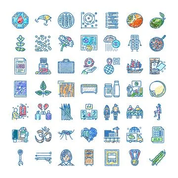 Various scratch doodle style icons illustrating different concepts Stock Illustration