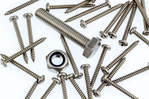Various screws 스톡 사진