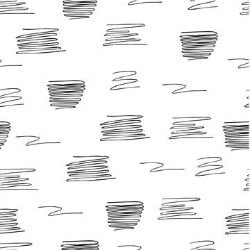 Various scribbles on a light background Illustrazione stock