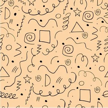 Various scribbles on a light background 스톡 일러스트