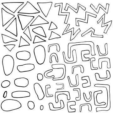Various scribbles on a light background 스톡 일러스트