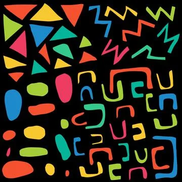 Various scribbles on a light background Stock Illustration