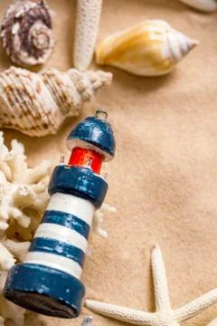 Various sea shells, concept, design, photo, background Stock Photos