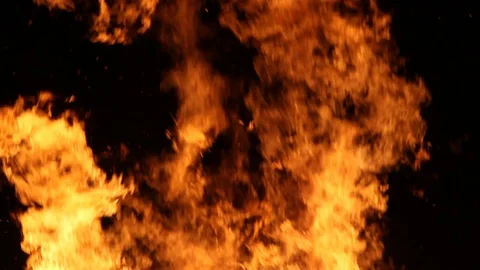 Various sets of fire flames Stock Footage 122355858
