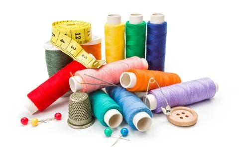 Various sewing accessories Stock Photos