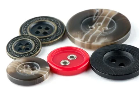 Various sewing buttons Stock Photos
