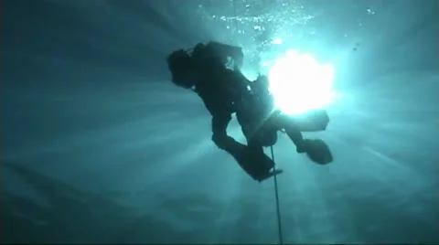 Various shot from under water to surface Stock Footage 22571579