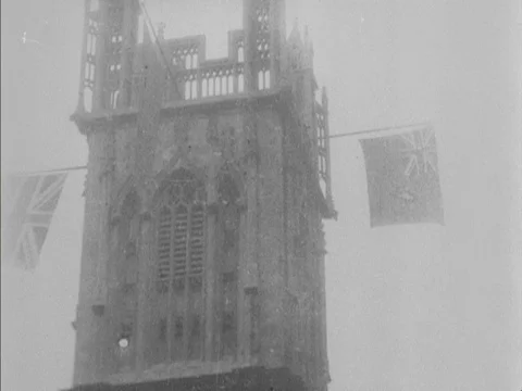 Various shots of Lt. General Lord Methuen arriving in Bristol, UK 1902 Video stock 136685864