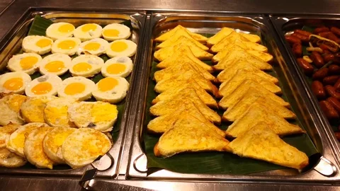 Various side dishes Video stock 107190596