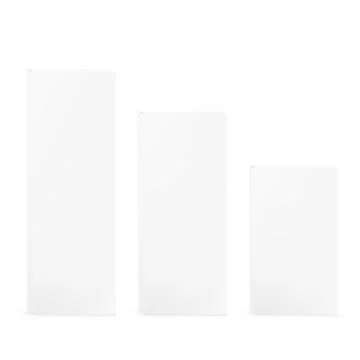Various Size Blank Boxes Isolated Stock Illustration
