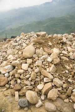 Various size of smooth rock surface 写真素材