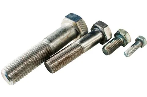 Various size used bolts Stock Photos