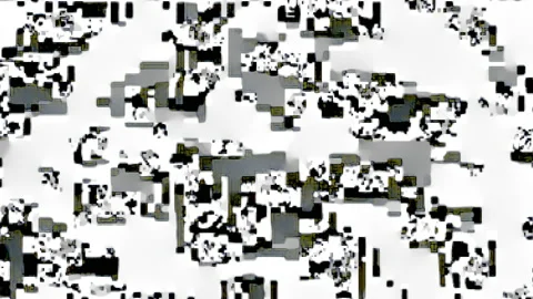 Various sized, blurry, glitchy, blocks and shapes with texture Video stock 147082318