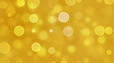 Various Sized Yellow Circles Background. Seamles loop. Stock Footage 64930990