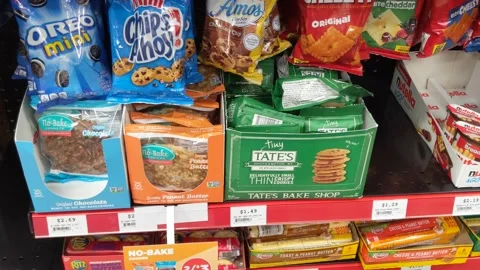 Various Snacks Available for Purchase - Gas Station Stock Footage 139033935