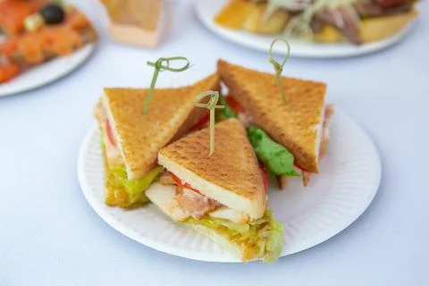 Various snacks on the table Stock Photos