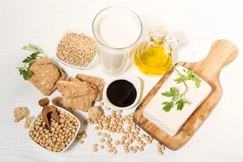 Various soy products on Фото