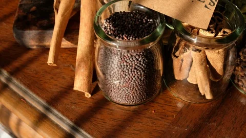 Various Spices Stock Footage 102249117