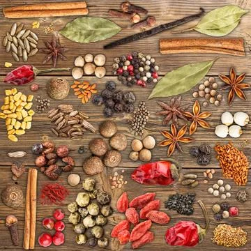 Various spices Stock Photos