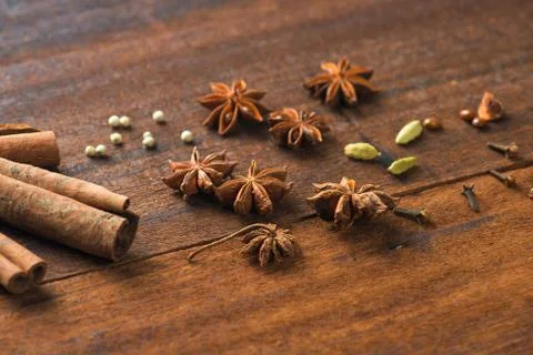 Various spices Stock Photos