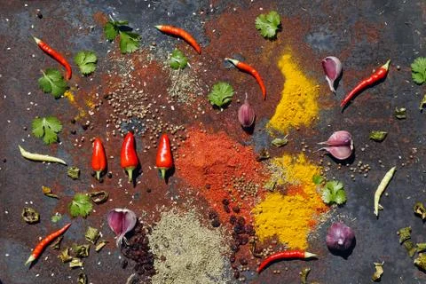 Various spices Stock Photos