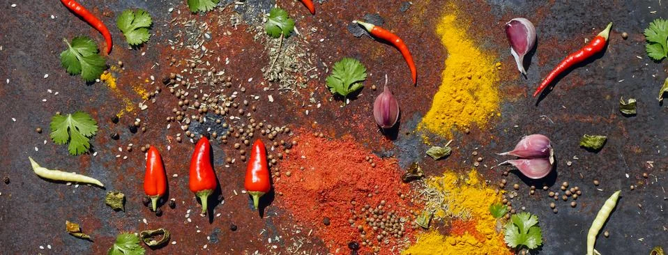 Various spices Stock Photos