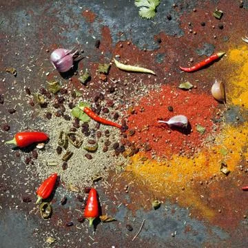 Various spices Stock Photos