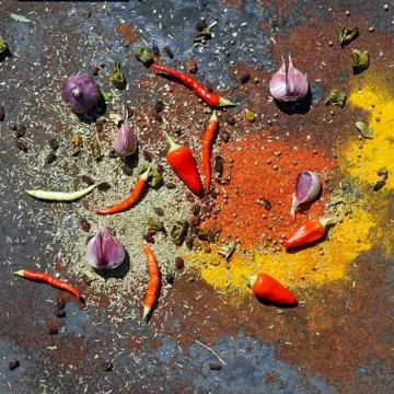 Various spices Stock Photos