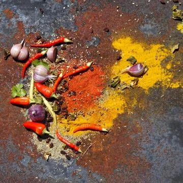 Various spices Stock Photos