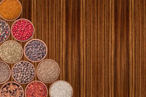 Various spices selection. Stock Photos