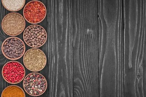 Various spices selection. Stock Photos