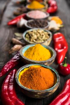 Various spices selection Free Stock Photos